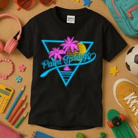 Palm Springs Retro 80's Neon Kids T-Shirt