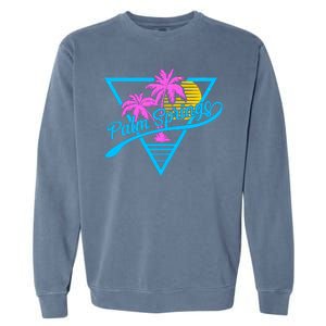 Palm Springs Retro 80's Neon Garment-Dyed Sweatshirt