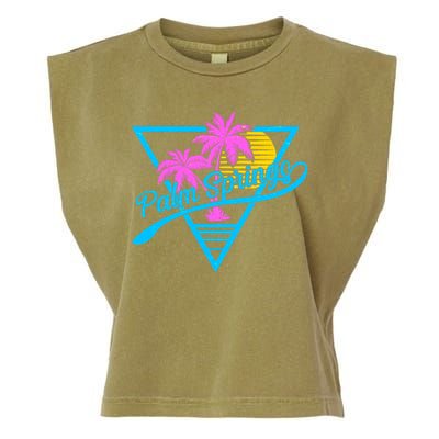 Palm Springs Retro 80's Neon Garment-Dyed Women's Muscle Tee