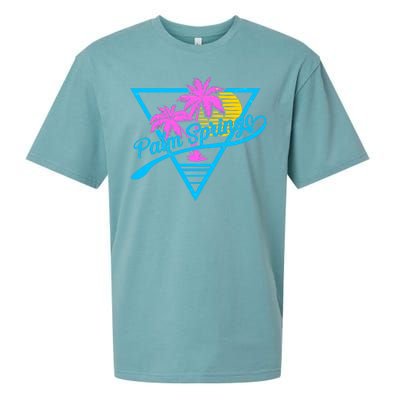 Palm Springs Retro 80's Neon Sueded Cloud Jersey T-Shirt