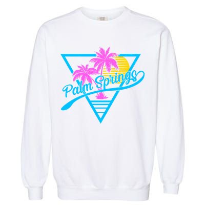 Palm Springs Retro 80's Neon Garment-Dyed Sweatshirt
