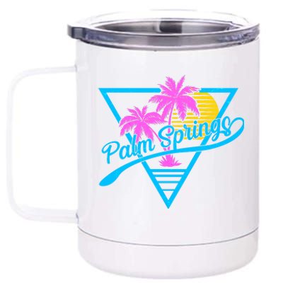 Palm Springs Retro 80's Neon 12 oz Stainless Steel Tumbler Cup