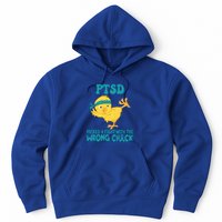 Ptsd Awareness Month Ptsd Picked A Fight The Wrong Chick Gift Hoodie