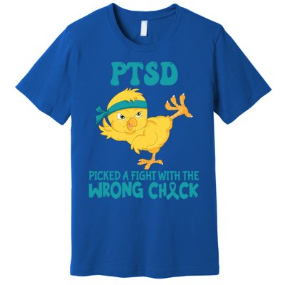 Ptsd Awareness Month Ptsd Picked A Fight The Wrong Chick Gift Premium T-Shirt