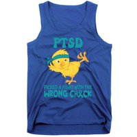 Ptsd Awareness Month Ptsd Picked A Fight The Wrong Chick Gift Tank Top