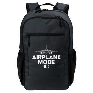 Pilot Airplane Mode On Funny Aviation Aviator Daily Commute Backpack