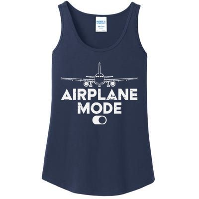 Pilot Airplane Mode On Funny Aviation Aviator Ladies Essential Tank