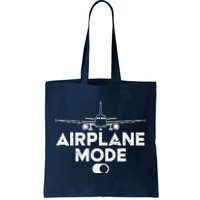 Pilot Airplane Mode On Funny Aviation Aviator Tote Bag