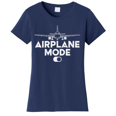 Pilot Airplane Mode On Funny Aviation Aviator Women's T-Shirt