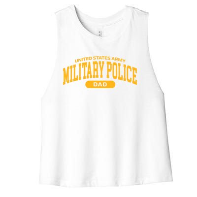 Proud Army Mp Dad Gift Women's Racerback Cropped Tank