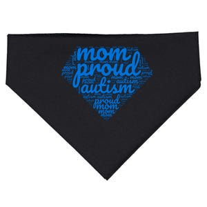 Proud Autism Mom USA-Made Doggie Bandana