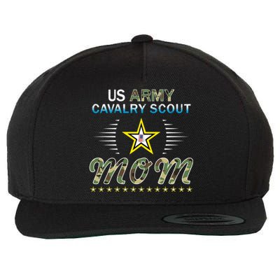 Proud Army Momcool Giftproud Army Cavalry Scout Mom Camouflage Army Gift Wool Snapback Cap