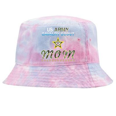 Proud Army Momcool Giftproud Army Cavalry Scout Mom Camouflage Army Gift Tie-Dyed Bucket Hat