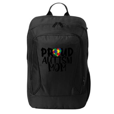 Proud Autism Mom Cute Autism Awareness Gift City Backpack
