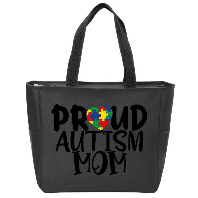 Proud Autism Mom Cute Autism Awareness Gift Zip Tote Bag