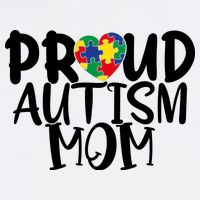 Proud Autism Mom Cute Autism Awareness Gift Button