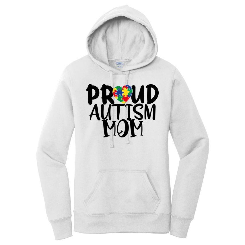 Proud Autism Mom Cute Autism Awareness Gift Women's Pullover Hoodie