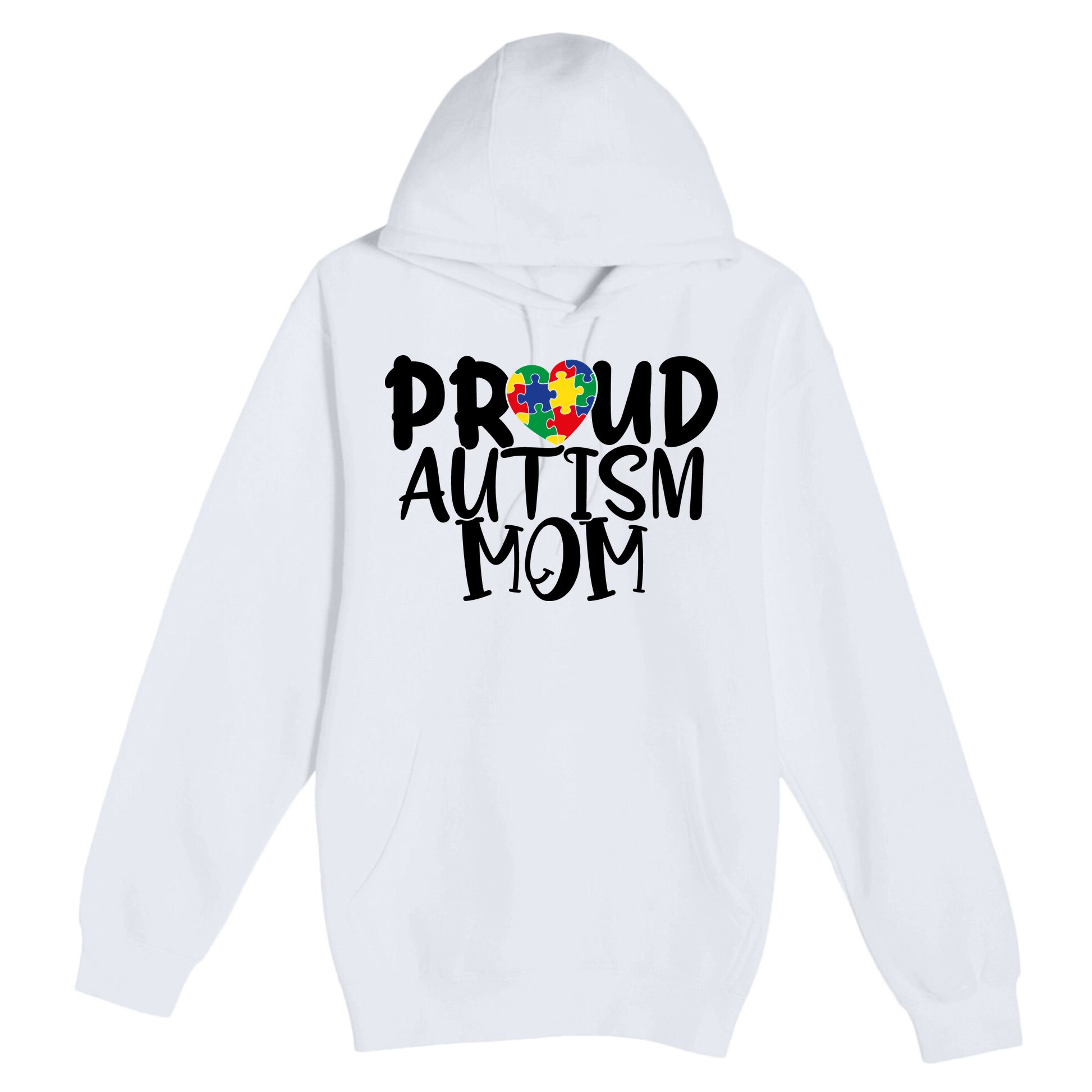Proud Autism Mom Cute Autism Awareness Gift Premium Pullover Hoodie