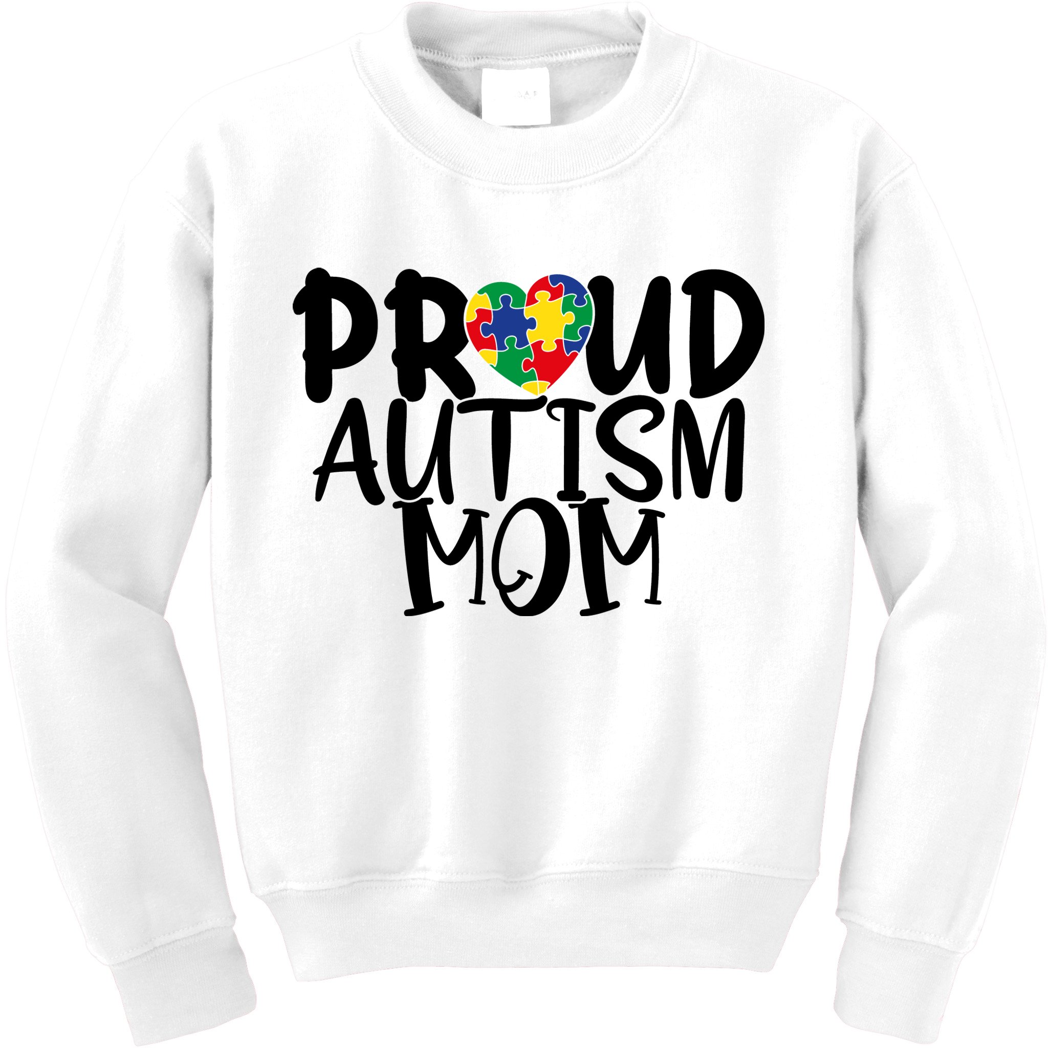 Proud Autism Mom Cute Autism Awareness Gift Kids Sweatshirt