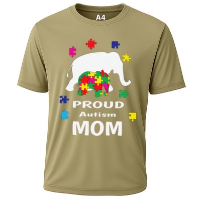 Proud Autism Mom Elephant Autism Awareness Performance Shirt