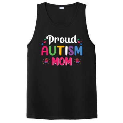 Proud Autism Mom Funny Gift PosiCharge Competitor Tank