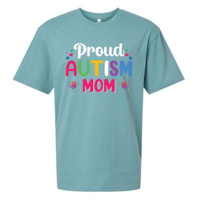 Proud Autism Mom Funny Gift Sueded Cloud Jersey T-Shirt