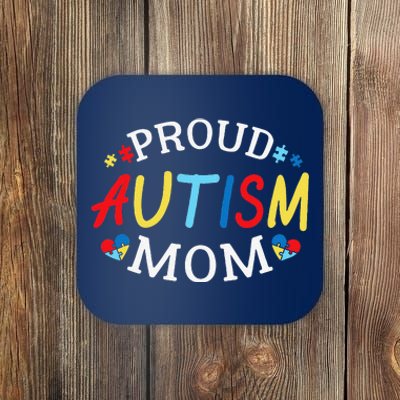 Proud Autism Mom Autism Awareness Mom Gift Coaster