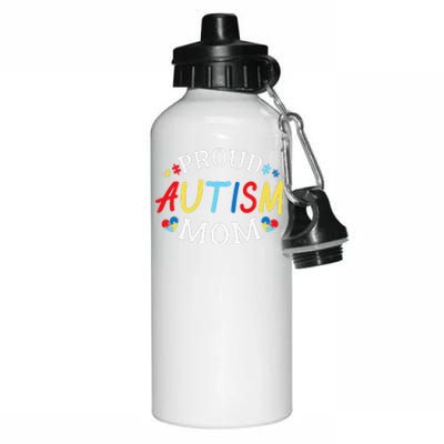 Proud Autism Mom Autism Awareness Mom Gift Aluminum Water Bottle