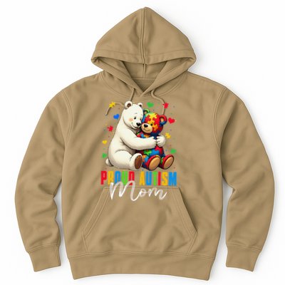 Proud Autism Mom Bear Autism Awareness Autistic Son Daughter Hoodie