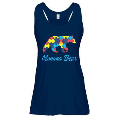 Proud Autism Momma Awareness Support Ladies Essential Flowy Tank