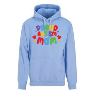 Proud Autism Mom Colorful Awareness Unisex Surf Hoodie