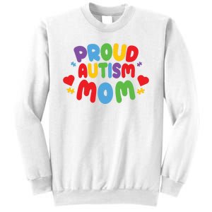 Proud Autism Mom Colorful Awareness Sweatshirt