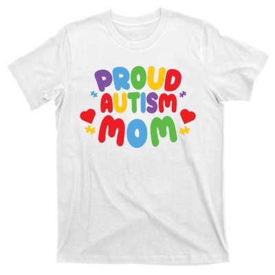 Proud Autism Mom Colorful Awareness T-Shirt