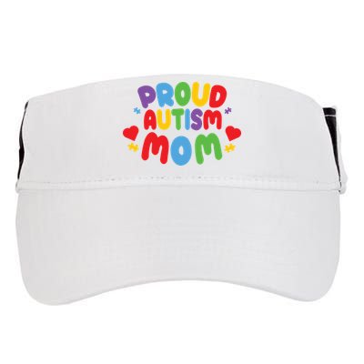 Proud Autism Mom Colorful Awareness Adult Drive Performance Visor