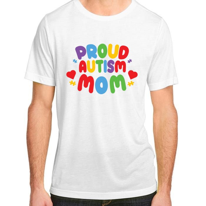 Proud Autism Mom Colorful Awareness Adult ChromaSoft Performance T-Shirt