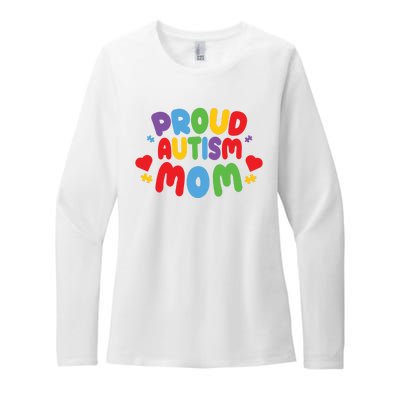 Proud Autism Mom Colorful Awareness Womens CVC Long Sleeve Shirt