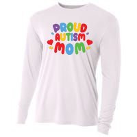 Proud Autism Mom Colorful Awareness Cooling Performance Long Sleeve Crew