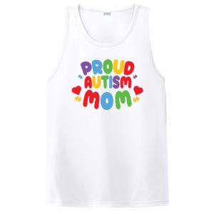 Proud Autism Mom Colorful Awareness PosiCharge Competitor Tank