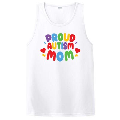 Proud Autism Mom Colorful Awareness PosiCharge Competitor Tank