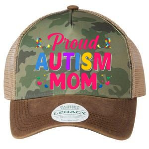 Proud Autism Mom Gift Legacy Tie Dye Trucker Hat