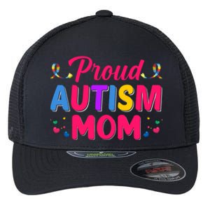 Proud Autism Mom Gift Flexfit Unipanel Trucker Cap