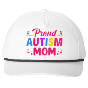 Proud Autism Mom Gift Snapback Five-Panel Rope Hat