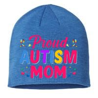 Proud Autism Mom Gift Sustainable Beanie