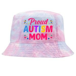 Proud Autism Mom Gift Tie-Dyed Bucket Hat