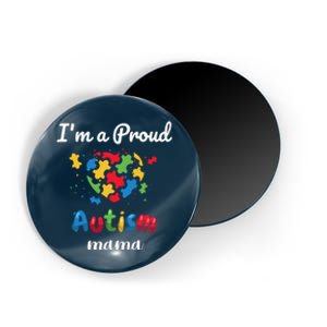 Proud Autism Mom Awareness Love Puzzle Gift Magnet