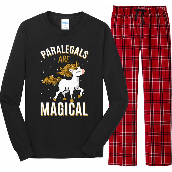 Paralegals Are Magical Unicorn Job Law Profession Long Sleeve Pajama Set