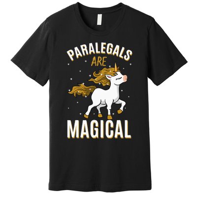 Paralegals Are Magical Unicorn Job Law Profession Premium T-Shirt