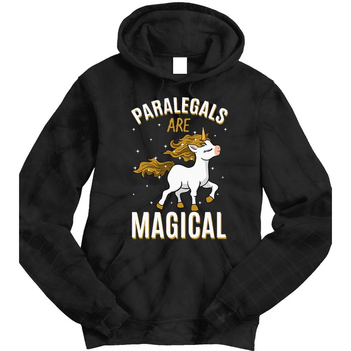 Paralegals Are Magical Unicorn Job Law Profession Tie Dye Hoodie