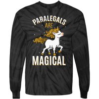 Paralegals Are Magical Unicorn Job Law Profession Tie-Dye Long Sleeve Shirt