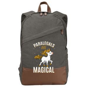 Paralegals Are Magical Unicorn Job Law Profession Cotton Canvas Backpack